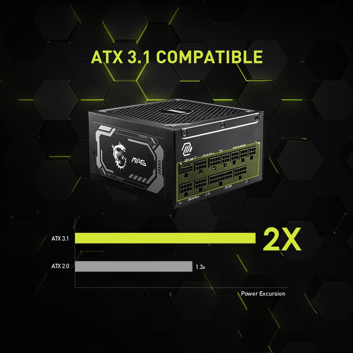 MSI  Power Supply MAG A1000GL PCIE5 MSI  Power Supply MAG A1000GL PCIE5